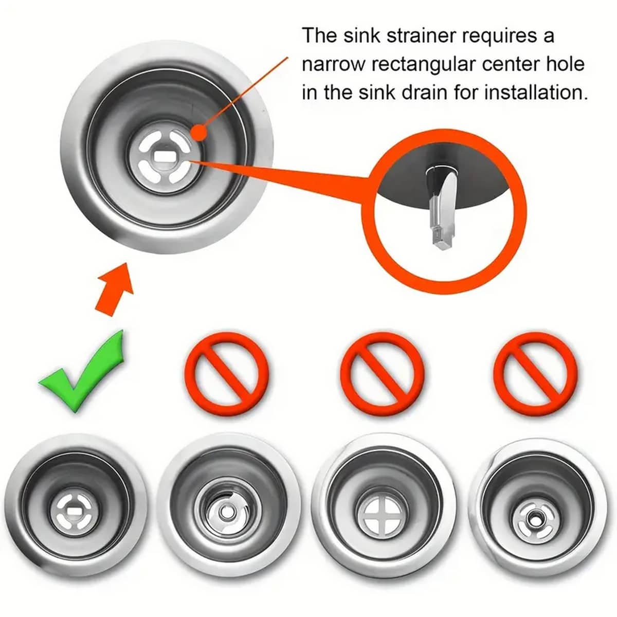 2/4pcs Stainless Steel Kitchen Sink Strainer And Stopper Combo - Easy To Install, Durable, And Prevents Clogs - Multicolor - View 7