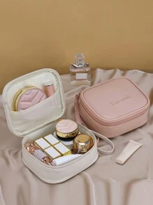New Portable Cream Makeup Bag Cosmetic Pouch, Small Size Lipstick Bag, Student Waterproof Handheld Multifunctional - Multicolor - View 5