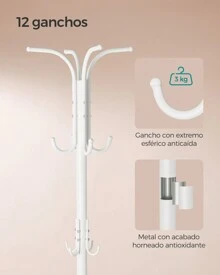 SONGMICS Coat Racks - ホワイト - チェックする 3