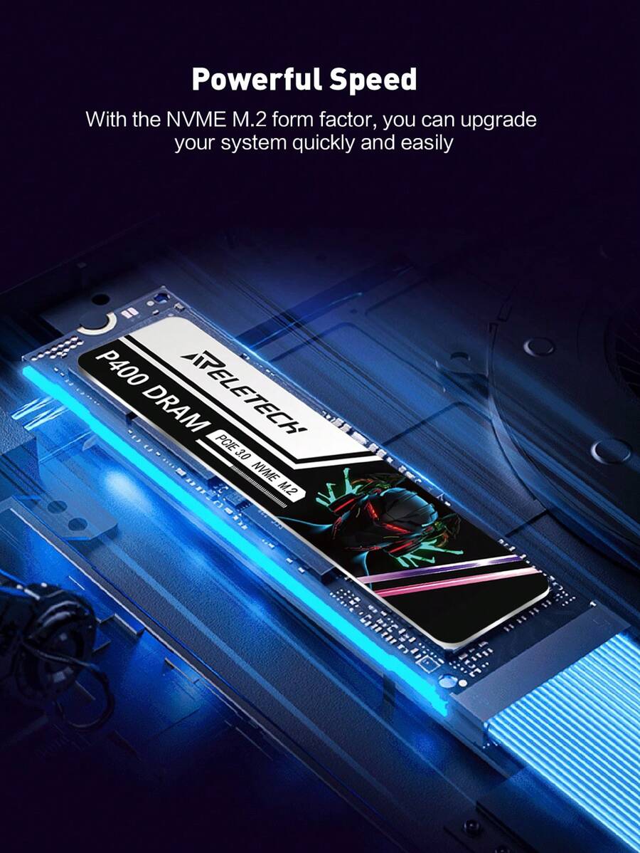 Reletech P400 SSD M2 NVMe 1TB 2TB 256GB DRAM Cache PCIe Gen3.0x4 Solid ...