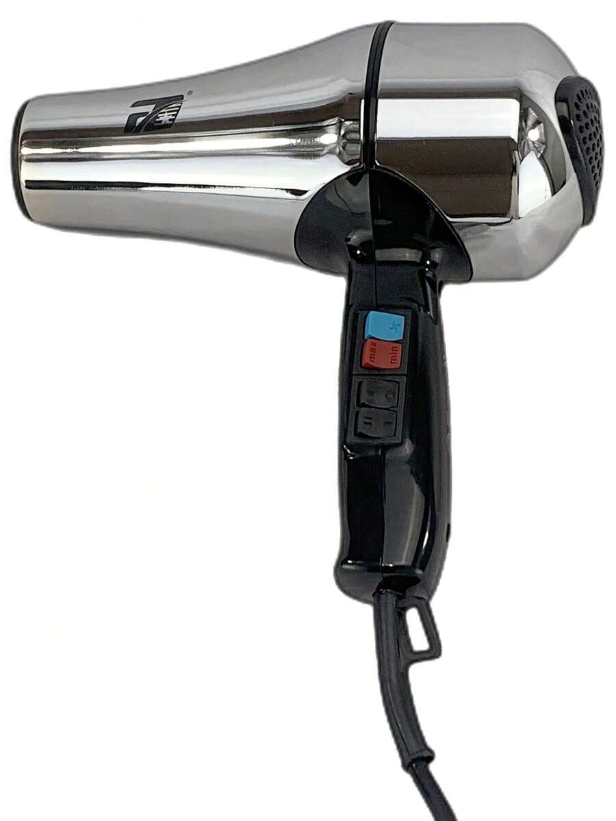 FD Secador Profesional Metálico 3000w Para Cabello barberia - Plateado - Ver 1