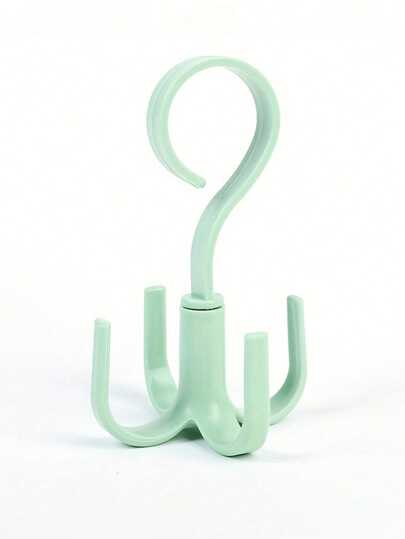 Cabide de Bolsa de Gancho de Quatro Garras Rotativo, Gancho Multi Função Para Bolsas, Roupas, Chapéus, Suporte de Secagem de Sapatos, Organizador de Armazenamento sem Perfuração