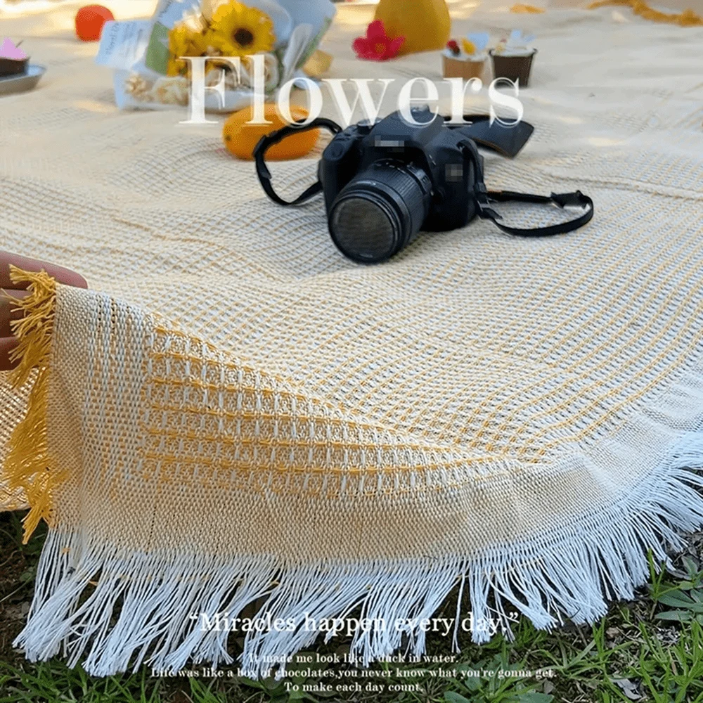 1pc Outdoor Picnic Mat, Park Mat, Spring Outing Lawn Picnic Tablecloth