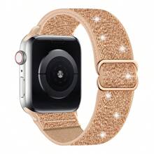 Dây đeo nylon co giãn Bling tương thích với dây đeo 38mm 40mm 41mm 42mm 44mm 45mm 46MM 49mm dành cho nữ, dây đeo thể thao Solo Loop bện có thể điều chỉnh tương thích với Series Ultra 11 10 9 8 7 6 SE 5 4 3 2 1 - 42/44/45/49mm - Xem 20