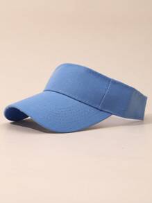 Solid Color Plain Sun Hat For Girls, Sunscreen Sun Shade Cap For Boys, Sports Visor Cap For Summer Running
