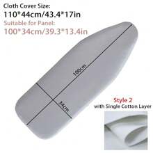 1pc Universal Ironing Board Cover With Elastic Edge Stain Resistant Scorching Iron Thick Padding Iron Heat Shield Ironing Cover For Ironing Table For School,Office,Household,Travel,Bag,Organizer,Storage