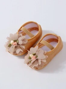 1 Cặp Vớ Học Tập Công Chúa Trơn Hoa Cho Bé + 1 Phụ Kiện Tóc Băng Đô Dễ Thương Cho Bé, Đồ Dùng Tiệc Cho Bé Yêu Valentine - Màu Khaki - Xem 4