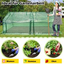 LILIIN Protective Film/With Greenhouse With For Tomatoes Film Greenhouse With Waterproof Shading Net/With Insect Protection Cover Tomato Greenhouse 2 Roll-Up Doors Greenhouse For Garden Balcony Green/Black/White 180 X 90 X 90 Cm - 綠色帶防水保護膜 - 查看 4