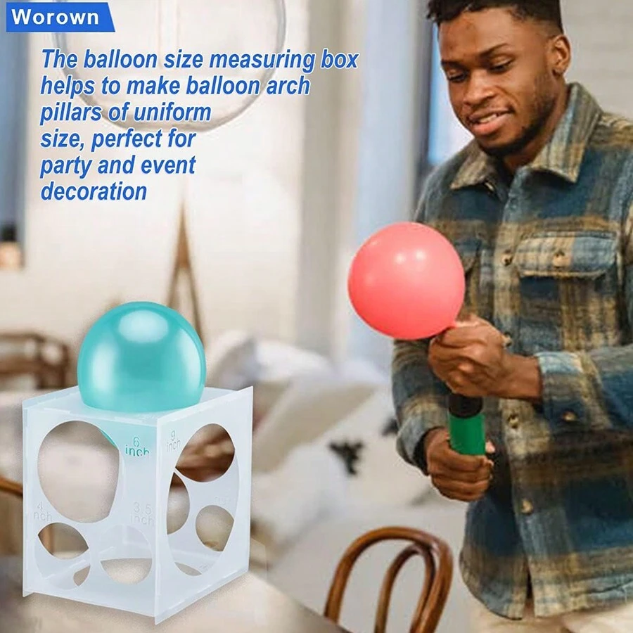 1pc Balloon Sizer Easy Measurement Tool, Detachable Box For Measuring