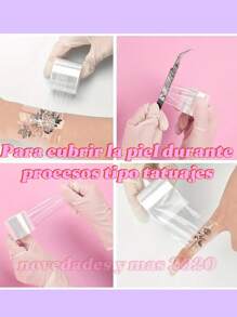 1 ROLLO PAPEL OSMOTICO Rollo  Para Cejas Microblading Micropigmentación 200 Metros de Largo + Cajita Con Cuchilla De Corte,PARA LIFTING DE PESTAÑAS, LAMINADO DE CEJAS,MICROBLADING Micropigmentación - transparente - Ver 4