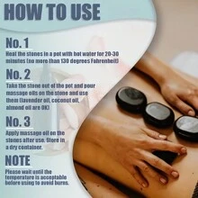 6pcs Massage Stones Essential Hot Stones For Massage, Massage Tool, Therapy Tool, 6 Medium Hot Stone Massage Kit Hot Stone Massage Stones For Professional Or Home Spa, Foot Warmer, Relaxation, Healing
