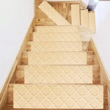 7pcs/Set Ins Style Self-Adhesive Stair Tread Mats, Non-Slip Step Covers For Decoration & Floor Protection - Multicolor - View 5