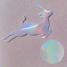 20/40 piezas Pegatinas holográficas, película holográfica de vinilo transparente autoadhesiva e impermeable, tamaño A4, 4 estilos surtidos de arcoíris estrellado y brillo de cristal