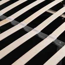 KOMHTOM Lit rembourré 180*200 avec sommier à lattes et tête de lit, Lit rembourré avec tête de lit réglable en hauteur, pour adultes & adolescents, Support de lattes en bois, Montage facile, Velours, gris, Lit rembourré, 180*200cm, Lit de rangement hydraulique avec tête de lit réglable - Gris - Voir 8