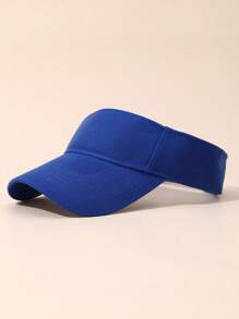 Solid Color Plain Sun Hat For Girls, Sunscreen Sun Shade Cap For Boys, Sports Visor Cap For Summer Running
