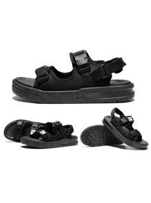Sandalias Price Shoes Playa Baño Negro Destalonado Hombre - Negro - Ver 4