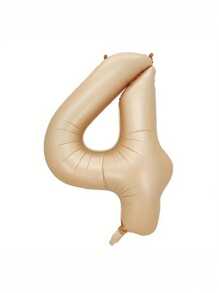 1pc Number Design Balloon, 32 Inch Number Balloon For Birthday Party