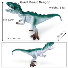 15 piezas Opciones de modelos de dinosaurios realistas, de 5 a 9 pulgadas de longitud, material sólido de PVC, decoración artesanal y juguetes educativos para niños, que incluyen Tyrannosaurus Rex, Carnotaurus, Spinosaurus, Brachiosaurus, Stegosaurus, Ankylosaurus, Triceratops, Velociraptor, Allosaurus, Diplodocus, Giganotosaurus, Suchomimus, Pteranodon, Modelos de dinosaurios, un gran regalo para la decoración de la habitación en festividades