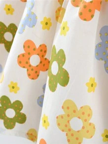 New Summer Printed Sleeveless Dress With Solid Color Big Bowknot Back And Hat For Baby Girls, 2pcs/Set Princess Dress - Yellow - View 5