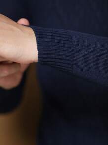 Blusa de Frio Suéter Tricô Masculino Xadrez Basica Estilo Lisa Importado Inverno
