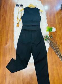 Women Two-Piece Outfits - 黑色 - 查看 2