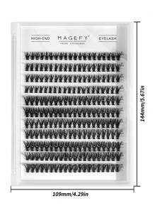 MAGEFY MAGEFY 220 Racimos De Pestañas De Estilo Mixto Segmentadas De Cola De Pez,Con Rizos Más Largos C Pestañas Personales De Bricolaje De Diferentes Longitudes,Pestañas Naturales Suaves Hechas A Mano Para Uso Diario,Pestañas Manga Para Viajes 40P/9-13mm,pestañas pestans extensiones de pestañas