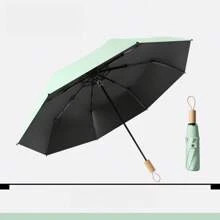 1 paraguas con mango de madera en múltiples colores - Multicolor - Ver 13