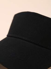 Solid Color Plain Sun Hat For Girls, Sunscreen Sun Shade Cap For Boys, Sports Visor Cap For Summer Running