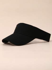 Solid Color Plain Sun Hat For Girls, Sunscreen Sun Shade Cap For Boys, Sports Visor Cap For Summer Running
