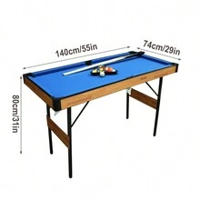 AIPINQI 1 Set 55 Inch 3 In 1 Folding Billiard Table, Ping-Pong Table Steady, Ice Hockey Table, Mini Table Tennis Table With Locking Legs - Coffee Brown - View 6