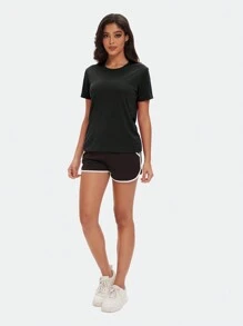 TELALEO 5 Packs Workout Tops For Women Short Sleeve Athletic T Shirts Quick Dry Tennis Yoga Running Crew Neck Tee - Nhiều màu - Xem 4