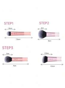 Real Techniques 10pcs Mini Makeup Brush Set, Pocket-Size And Portable, For Eye-Shadow And More,Brush Set,Makeup Brush Kit,Make Up Brush Set,Make Up Set Complete,Makeup Brush Set,Complete Makeup Kit,Brush Kit,Brushes Makeup Set,Makeup Gift Set,Set - Purple - View 4