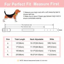 Vòng Cổ Cho Chó PU Hoa Cá Tính Có Khắc Tên, In Chống Lạc Chihuahua/Chó Bulldog Pháp Vòng Cổ ID Có Thể Điều Chỉnh Cho Chó Nhỏ/Vừa - Đỏ - Xem 3