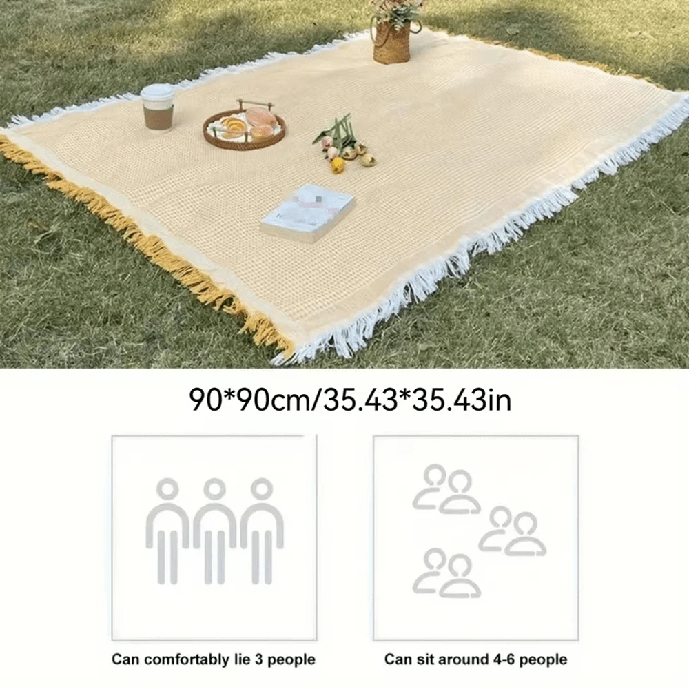 1pc Outdoor Picnic Mat, Park Mat, Spring Outing Lawn Picnic Tablecloth