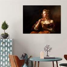 1 bức tranh cô gái cổ điển bằng vải canvas treo tường, tranh trang trí tường để làm quà tặng, phòng ngủ, văn phòng, phòng khách, quán cà phê, quán bar, trang trí tường, trang trí nhà và ký túc xá - Nhiều màu - Xem 13