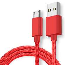 3.3英尺/6.6英尺/9.9英尺高速Micro USB快充线，兼容安卓手机 - 适用于三星Galaxy S7/HTC、安卓手机、Kindle、相机、MP3播放器等，Micro-USB接口，聚酰胺纳米材料 - 彩色 - 查看 27