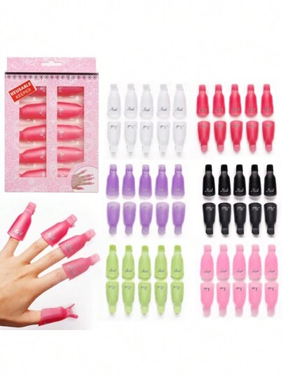 10pcs/Box Nail Polish Remover Clips, 2nd Generation Nail Polish Remover Clips
