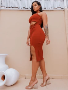 Women Dresses - đất nung - Xem 10
