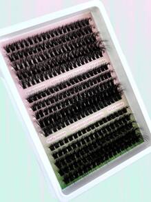 290 pezzi, 15 file, ciglia finte 5D soffici fai-da-te, ricci D/CC/DD da 12-20 mm, ciuffetti di ciglia individuali, mix di 60D+80D+100D, ciglia finte fai-da-te per uso domestico, ciuffetti di ciglia, ciglia finte individuali - DD - Visualizzare 4