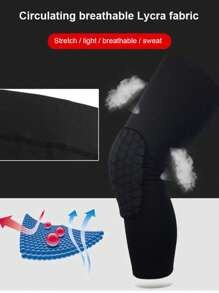 1/2pcs Knee Pads Compression Pads Long Leg Sleeve Collision Avoidance Brace Protection Knee Sleeve For Basketball Football Volleyball Cycling
