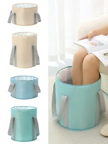 1 pieza de cuenco de baño de pies portátil plegable - Alivia y refresca tus pies en cualquier lugar y en cualquier momento para mujeres y hombres