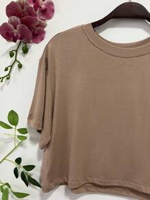 Women Tops - 米色 - 查看 2