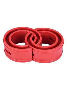 Calza Aumento Refuerzo Resorte Tipo Rubber Shock 2 Piezas - Rojo - Ver 2