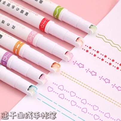 CANETA CARIMBO ROLLER COM 6 UNIDADES