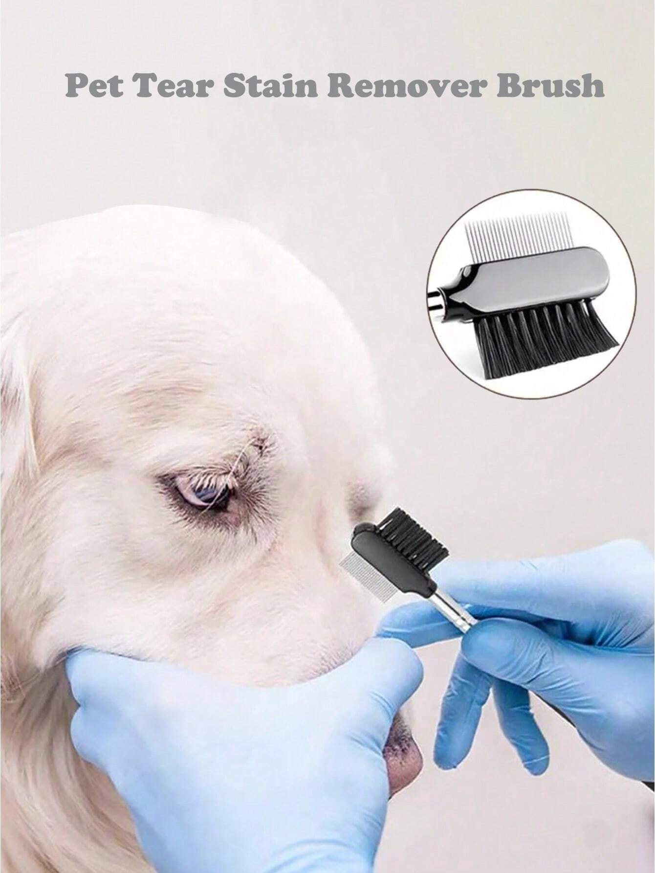 1pc DoubleEnded Pet Grooming Comb Tool For Removing Tear Stains From