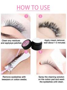 眼睫毛膠水卸除霜10g,低刺激性睫毛延長卸妝凝膠