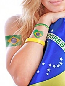 2 miếng dán hình xăm thể thao/người hâm mộ bóng đá kèm khăn lau hình xăm dành cho Bỉ, Đan Mạch, Pháp, Đức, Hà Lan, Tây Ban Nha, Ba Lan, Brazil, Ý, Bồ Đào Nha, Anh, Croatia, Ả Rập Xê Út, Hoa Kỳ, miếng dán hình xăm tạm thời không thấm nước cho các trận đấu bóng đá, giải đấu và World Cup, nghệ thuật cơ thể - Nhiều màu - Xem 8