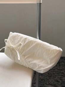 柔软枕头形大容量铅笔盒蝴蝶结设计收纳袋，适合女孩，INs 风格旅行便携式化妆包，返校必备品，感恩节、圣诞节、生日万圣节装饰创意礼物，返校，学校用品 - 彩色 - 查看 7