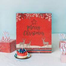 Christmas Letter And Santa Claus Deer Print By Napkins For Christmas Party Decoration, Kitchen Room Decoration, Home Scene Decoration, Birthday And Back To School Party Tableware,Christmas Gifts,Merry Christmas, For Outdoor, Camping