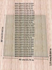 1mm厚PVC花紋半透明桌墊，簡約風格家具表面保護水晶墊，PVC材質適用於咖啡桌、床邊櫃、餐桌、電腦桌、辦公桌等各種家具面保護，軟玻璃桌布，日常生活必需品，全年使用 - 波斯菊花紋 - 查看 19